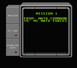 Garry Kitchen's Battletank (NES) screenshot: The first mission