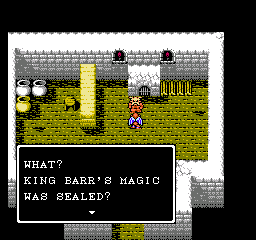 Gargoyle's Quest II (NES) screenshot: Talking to another villager.