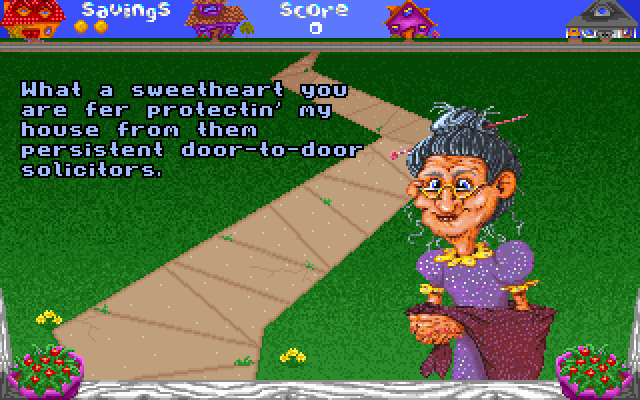 The Geekwad: Games of the Galaxy (DOS) screenshot: Space Solicitors intro.