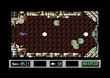 Turrican II: The Final Fight (Commodore 64) screenshot: Only shoot when the eye is open !