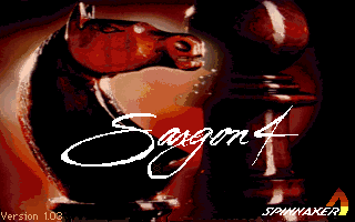 Sargon 4 (DOS) screenshot: Title screen