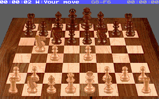 Sargon 4 (DOS) screenshot: 3D mode