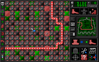 Germ Crazy (Amiga) screenshot: The left foot is seriously damaged