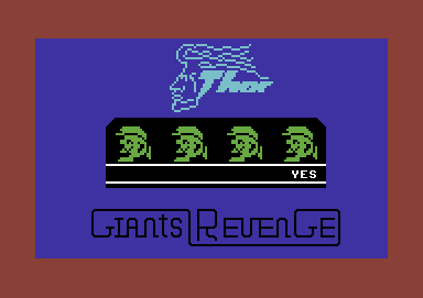 Giant's Revenge (Commodore 64) screenshot: Title