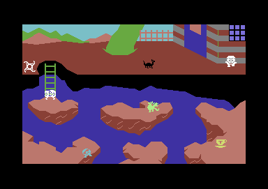 Giant's Revenge (Commodore 64) screenshot: Level 1