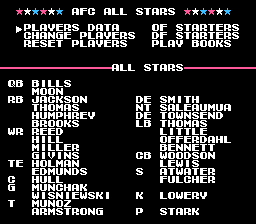 tecmo super bowl jets roster