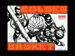 Golden Basket (MSX) screenshot: Title screen