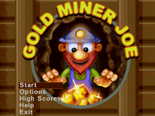 Gold Miner Joe (Windows Mobile) screenshot: Title screen