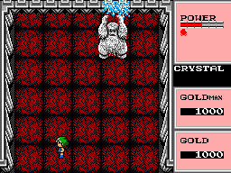 Golvellius: Valley of Doom (SEGA Master System) screenshot: This is Desba, one of the bosses that you'll meet in the game