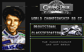 Grand Prix Master (Atari ST) screenshot: Classification