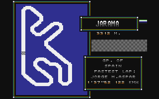 Grand Prix Master (Atari ST) screenshot: The race track