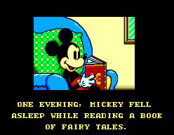 Land of Illusion starring Mickey Mouse (SEGA Master System) screenshot: Opening story