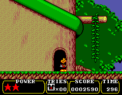 Land of Illusion starring Mickey Mouse (SEGA Master System) screenshot: Outside a door in area 2