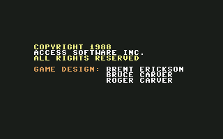 Heavy Metal (Commodore 64) screenshot: Copyright Information.