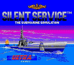 Silent Service (NES) screenshot: Title
