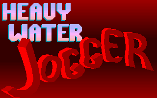 Heavy Water Jogger (DOS) screenshot: Title screen