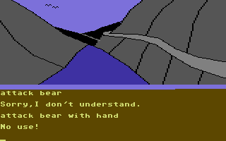 Heroes of Karn (Commodore 64) screenshot: Well, that was to be expected