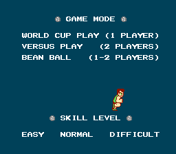 Super Dodge Ball (NES) screenshot: Options