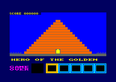 Hero of the Golden Talisman (Amstrad CPC) screenshot: Title screen