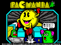 Pac-Mania (ZX Spectrum) screenshot: Loading screen.