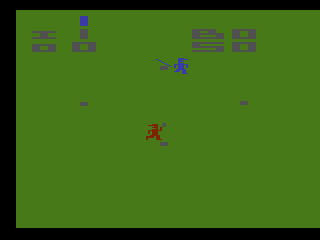 Home Run (Atari 2600) screenshot: Starting screen; select game options