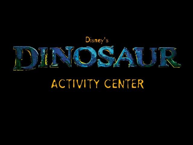Disney's Dinosaur Activity Center (Windows) screenshot: Title screen