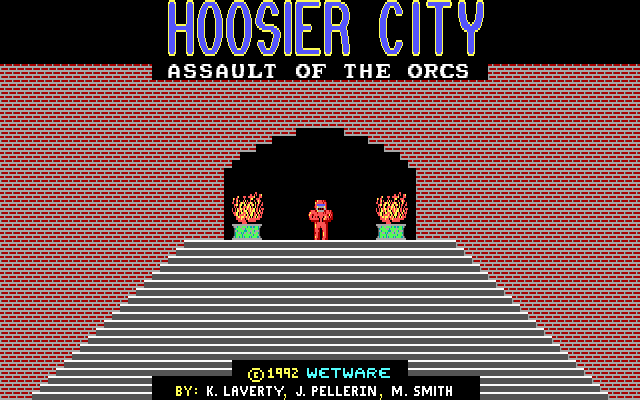 Hoosier City (DOS) screenshot: Episode I - Title screen