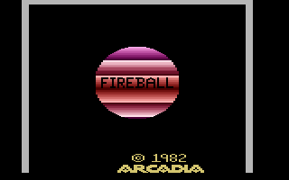 Fireball (Atari 2600) screenshot: Title screen
