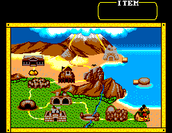 Land of Illusion starring Mickey Mouse (SEGA Master System) screenshot: The map