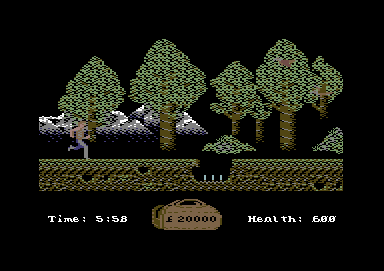 In 80 Days Around the World (Commodore 64) screenshot: Starting location