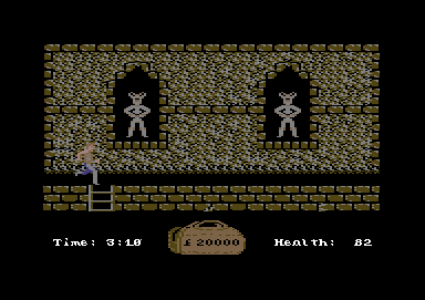 In 80 Days Around the World (Commodore 64) screenshot: Second area