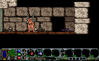 Inner Worlds (DOS) screenshot: Some more enemies: the bats appear