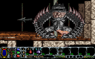 Inner Worlds (DOS) screenshot: At first look, this is a statue....