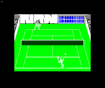International Tennis (ZX Spectrum) screenshot: The initial service