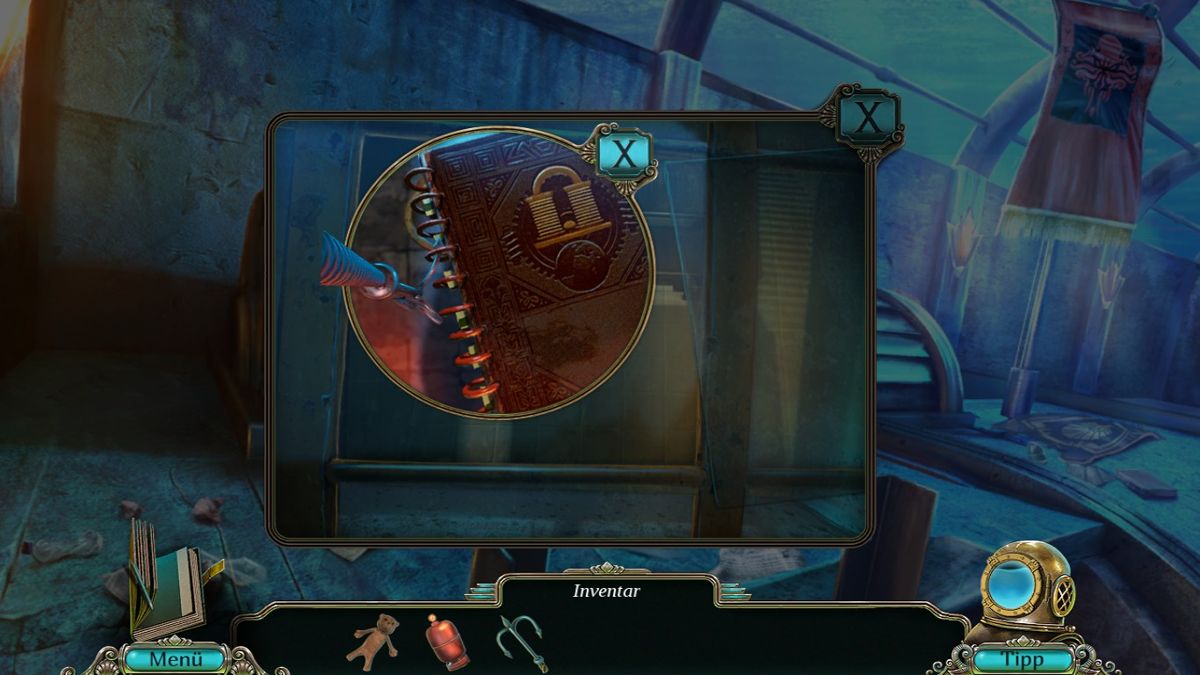 Abyss: The Wraiths of Eden (Collector's Edition) (Windows) screenshot: ...lucky me, I have a hook.