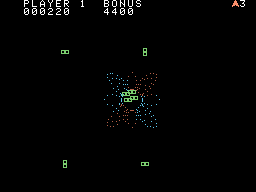 Space Fury (ColecoVision) screenshot: Argh, you've been hit!