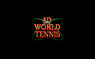 I Play: 3D Tennis (DOS) screenshot: Title screen (VGA)