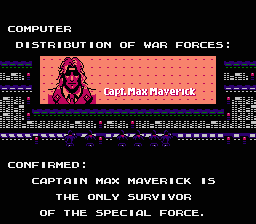 Isolated Warrior (NES) screenshot: Indeed, our hero is the only survivor