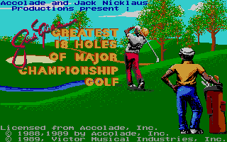Jack Nicklaus' Greatest 18 Holes of Major Championship Golf (TurboGrafx-16) screenshot: Title screen