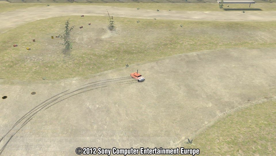 MotorStorm: RC (PS Vita) screenshot: Testing a different car (Trial version)