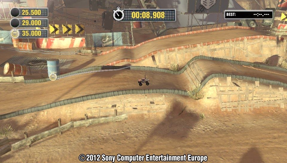 MotorStorm: RC (PS Vita) screenshot: Long jump (Trial version)