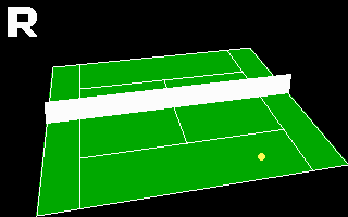 Pro Tennis Tour (DOS) screenshot: Replay of previous game