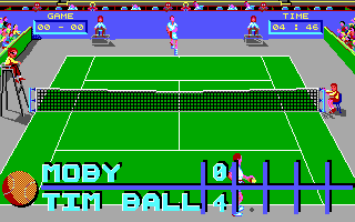 Pro Tennis Tour (DOS) screenshot: Current score of the match