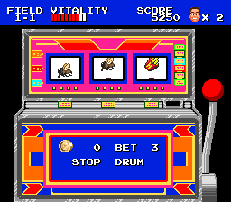 J.J. & Jeff (TurboGrafx-16) screenshot: Playing the slots
