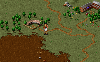 Jinyong Qunxia Zhuan (DOS) screenshot: You are on the world map