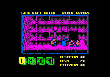 Joe Blade II (Amstrad CPC) screenshot: Starting the game