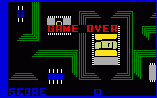 Tron: Maze-A-Tron (Intellivision) screenshot: Game Over