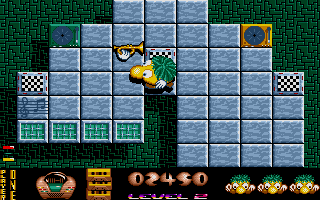 Jumpin' Jackson (Atari ST) screenshot: Watch out for enemy.