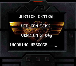 Judge Dredd (SNES) screenshot: Your mission briefing