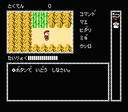 Kaguya-hime Densetsu (NES) screenshot: A top-down part
